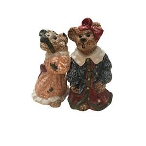 Boyds Bears Louella & Hedda The Secret Salt Pepper Shakers
